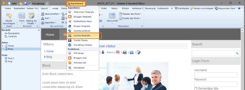 joomla artisteer icomoon icons